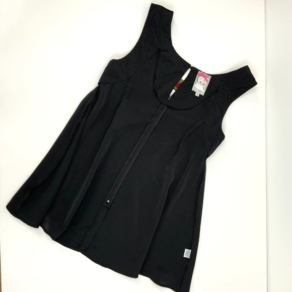 Yoana Baraschi Black Rainbow Beaded Y2K Tank Top Size 6 - Picture 13 of 16